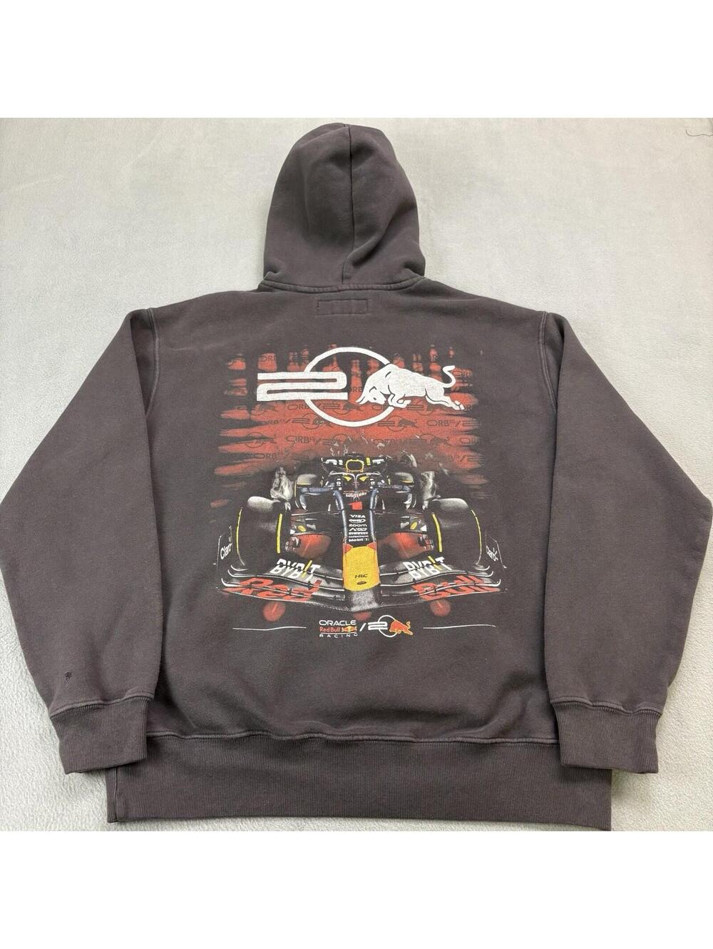 F1 Red Bull Oracle Racing Hoodie Size Medium Gray